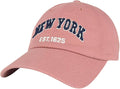 Elidan NY Dad Hat New York EST.1625 Cotton Cap, Adjust Buckle Strap, Unstructured Low-Profile NY Baseball Cap for Men & Women