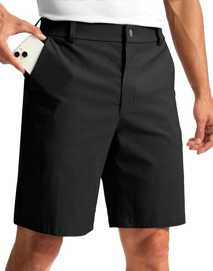 G Gradual Men's Golf Dress Shorts 5"/ 7"/ 9" Stretch Casual Work Flat Front Shorts for Men with 3 Pockets Quick Dry