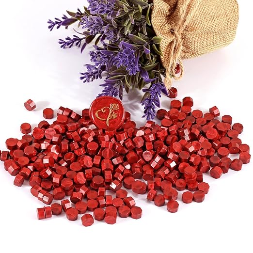 Yoption 360 Pcs Antique Wine Red Sealing Wax Beads Set - Image 5