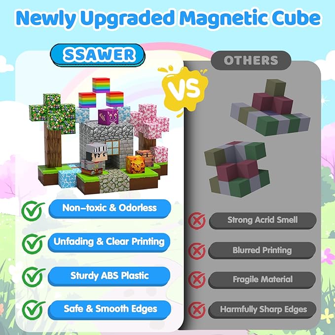 150PCS Magnetic Blocks, Magnetic Building Blocks, Magnet Blocks - Image 4