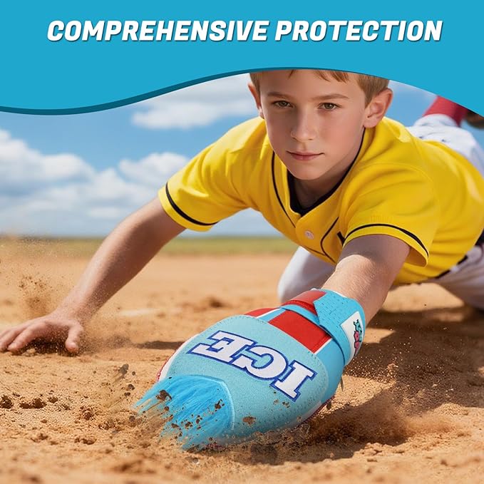 Big Crazy Baseball Sliding Mitt Youth and Adult, Drippy Drip Accessory, Flexible Breathable Durable, Funny Design Beer Bear Ice Cream Cow