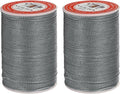 uxcell Round Leather Sewing Waxed Thread, 55m / 60 Yards Polyester Wax String by uxcell