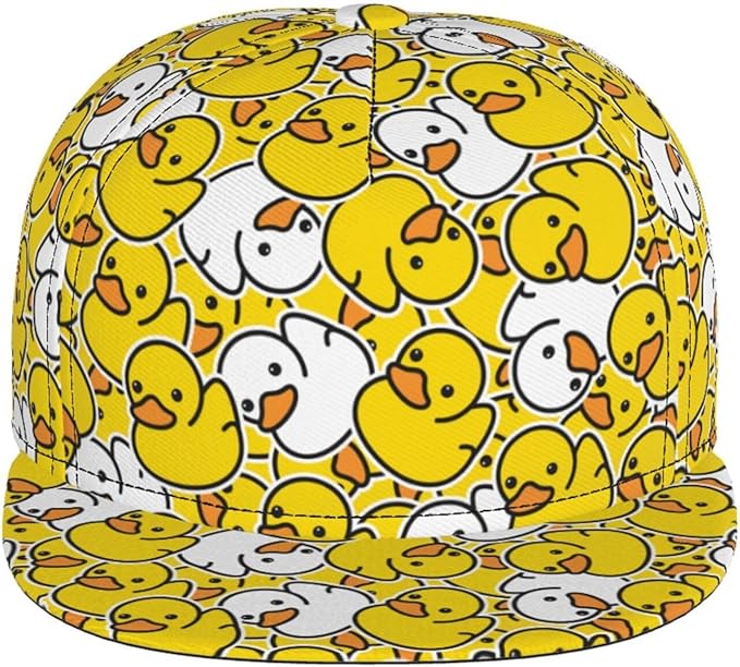Fashion Snapback Hat for Men Women, Hip Hop Style Baseball Cap Flat Bill Hats Adjustable Trucker Sun Hat
