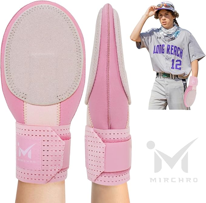 Baseball Sliding Mitt, Youth Ages 6-12 & Teens Adults 12+, Sliding Glove Hand Guard for Baserunning, Hard Shell Ambidextrous Left/Right, Baseball/Softball Compatible, Drip Style