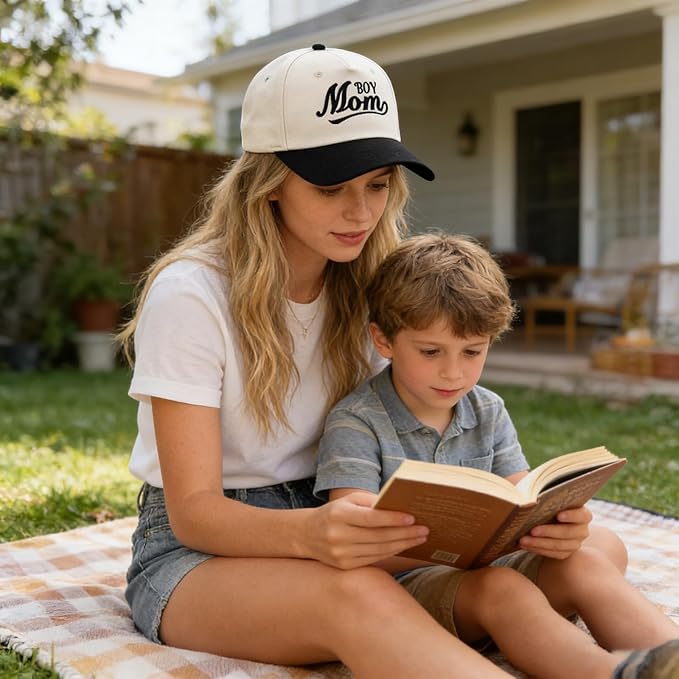 Embroidered Baseball Cap, Cotton Dad Hat, Fun & Heartfelt Stitching, Adjustable Casual Outdoor Hat for Men Women
