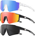 Kids Sunglasses Polarized - UV400 Protection Boys Youth Cycling Goggles Baseball Sunglasses with Glasses Strap