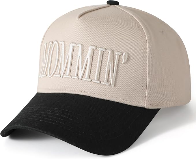 Mommin Hat Womens Trucker Hat for Wife Mothers Day Mom Gifts Vintage Two Tone Adjustable Embroidery Baseball Cap