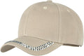 Hoce Fashion Rhinestone Denim Baseball Cap Studded Bling Hat for Women
