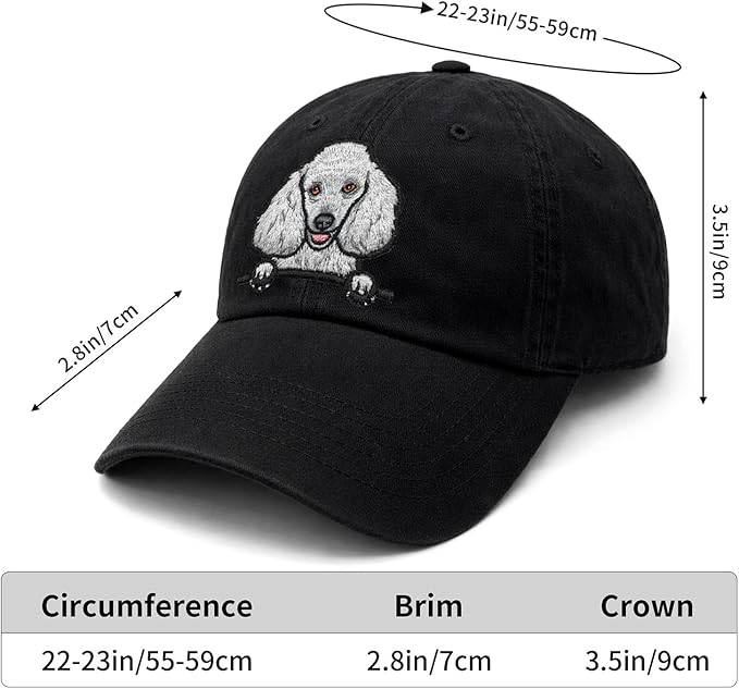 Pet Dog Lover Gifts,Embroidered Dog Baseball Hats for Men Women Dad Mom