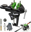Golf Club Regripping Kit, Optional Professional or Basic Golf Grip Replacement Tools, 2-In-1 Bench Vise or Mini Table Vise, Fixed Rubber Clip, Hook Blade, Grip Tape Remover