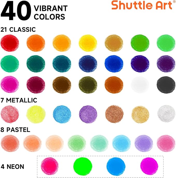 Tempera Paint Sticks, 40 Colors Solid Tempera Paint - Image 2