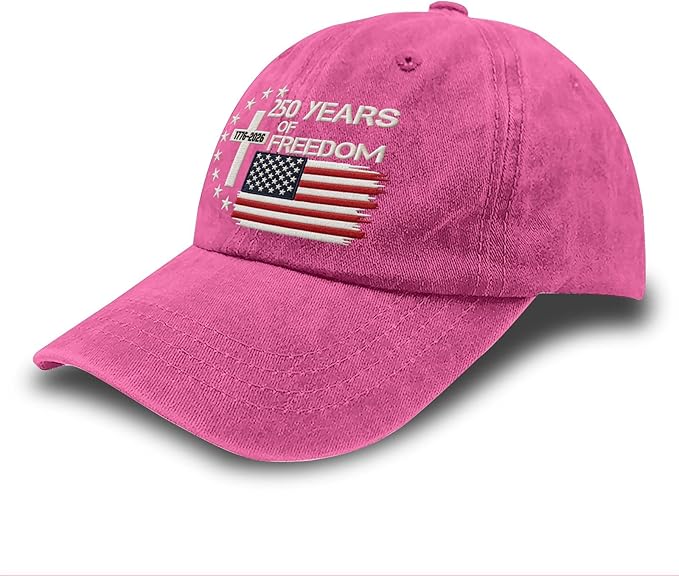 US 250th Anniversary Hat, Patriotic Embroidered Cap, 1776-2026 Freedom Celebration, 250 Years American History Gift Patriots