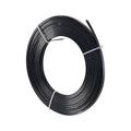 Fashewelry 32.8Ft 5mm Aluminum Flat Wire Black Bendable Metal Craft Wire Strip by FASHEWELRY
