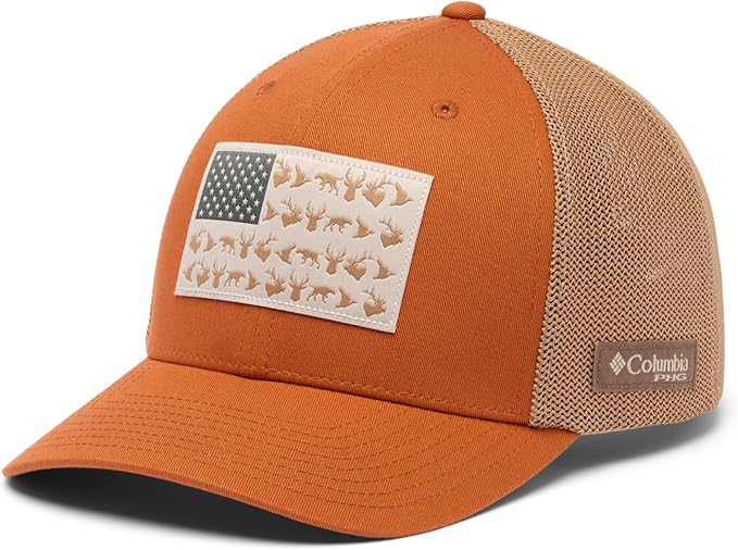Columbia Unisex-Adult PHG Game Flag Mesh Ball Cap - Low Crown