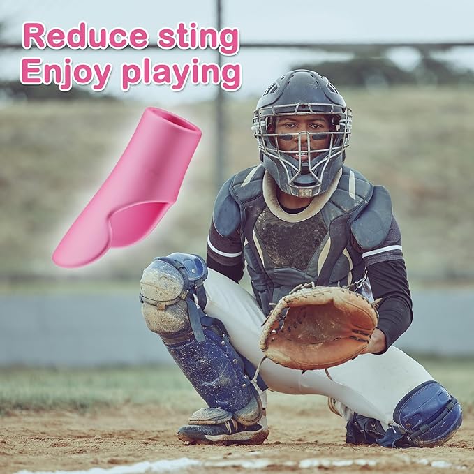 MIPREZT Catcher's Thumb Shield Baseball Thumb Guard 2 Size (Adult & Youth) Baseball & Softball Catchers Thumb Protector for Baseball Catcher Gear Training Aid Catcher Accessories Reduce Sting