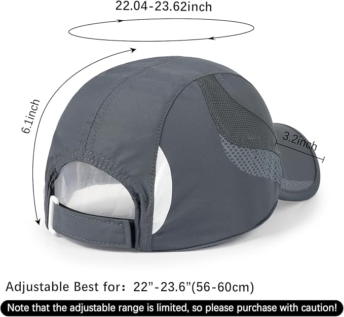 Running Hat Mesh Baseball Cap Unstructured Sports Cap Outdoors Sun Hat for Men Women
