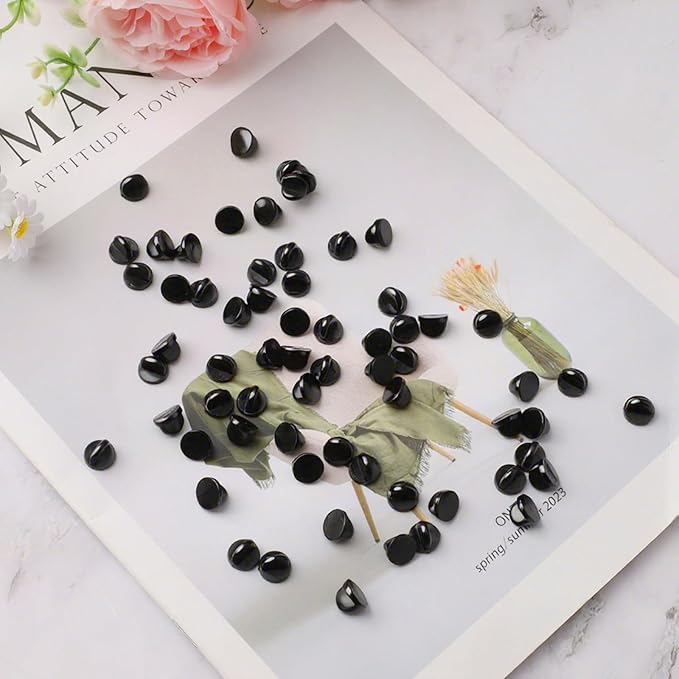 200 Pcs Black Rubber Pin Backs, Enamel Pin Backs, PVC Rubber Lapel Pin Backs - Image 5