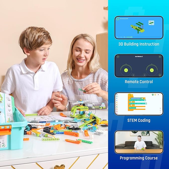 Coding Robot Kit for Kids Ages 6+, 200+ in 1 APP Control Dinosaur Robot Toy - Image 3