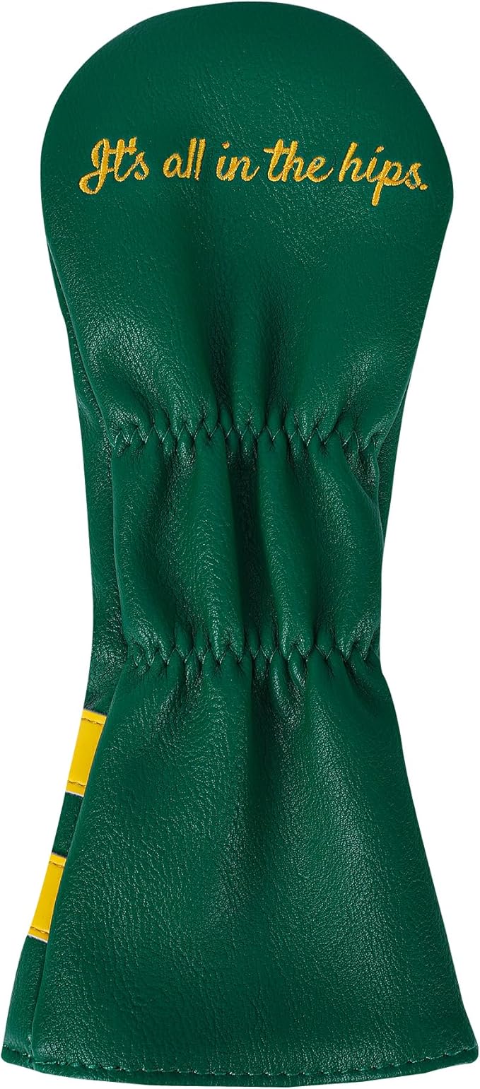 Funny Golf Head Covers - Leather Driver Headcover, Fairway Wood, and Hybrid Covers - Inspired Design with Premium Embroidery - Unique Golf Gift & Accessories for Men and Women Golfers