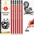 Heshengping Professional Charcoal Pencils Drawing Set Sketching Kit -6 Pieces by Heshengping