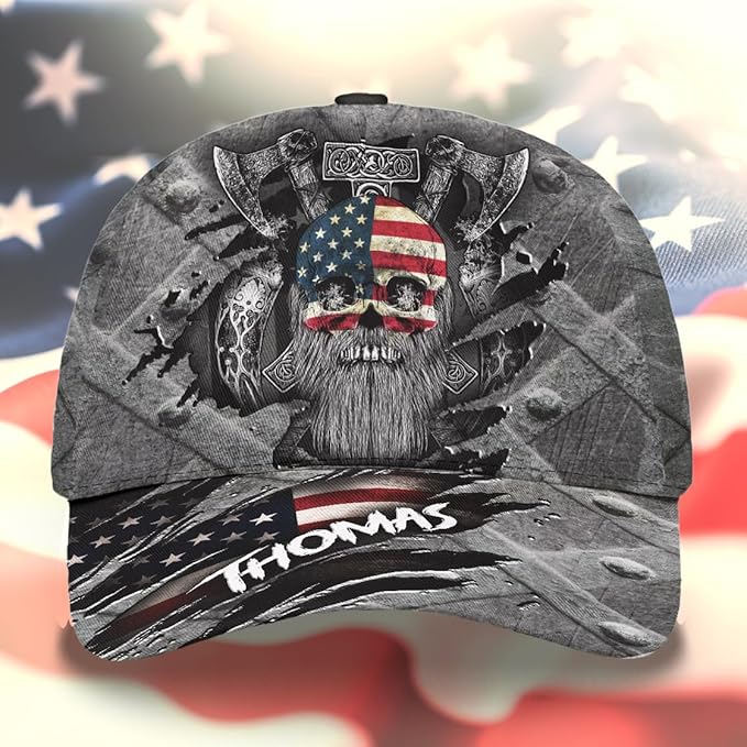 Baseball Cap for Men Women, Skull Cap for Men, Skeleton Gothic Horror Adjustable Strap Sports Soft Caps Outdoor