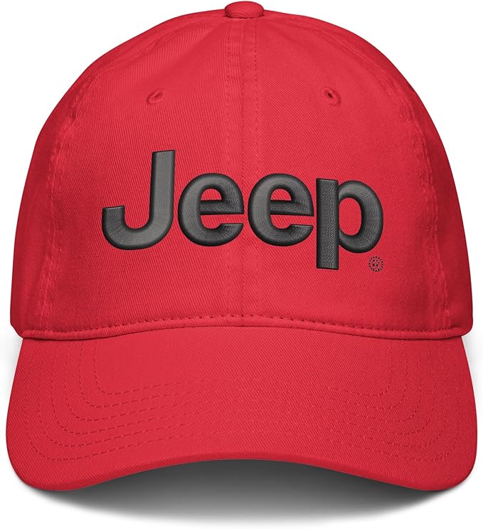 Jeep Cap Adjustable Puff Embroidered Baseball Hat