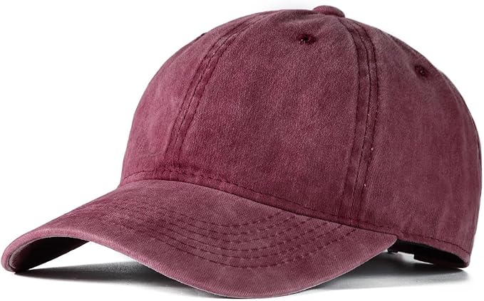 Edoneery Men Women Baseball Cap-Low Profile Adjustable Washed Cotton Golf Dad Hat