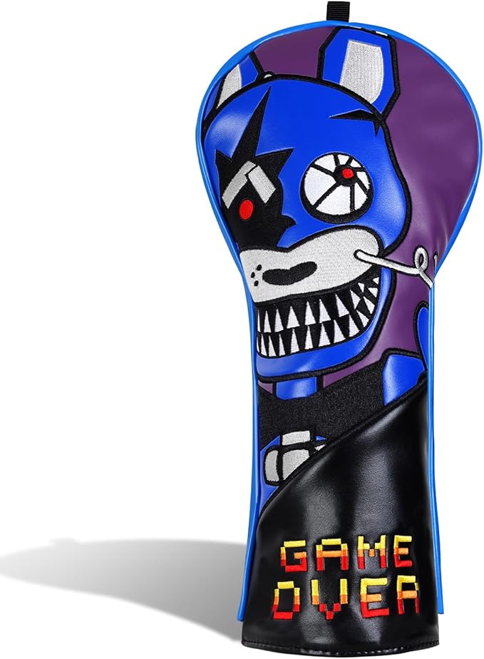Big Crazy Golf Headcovers - Funny Golf Club Covers - Driver Headcover with Tour Grade PU Leather - Golf Driver Headcover, Waterproof Golf Head Covers, Soft Lining Golf Gift