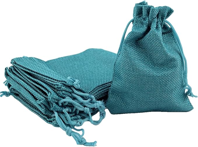 Palmhomee Pack of 25 Burlap Gift Bags - Image 2