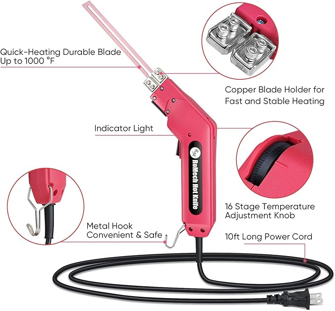 ROMECH Foam Cutter Pro Electric Hot Knife, 200W Styrofoam Cutting Tool Kit- - Image 2