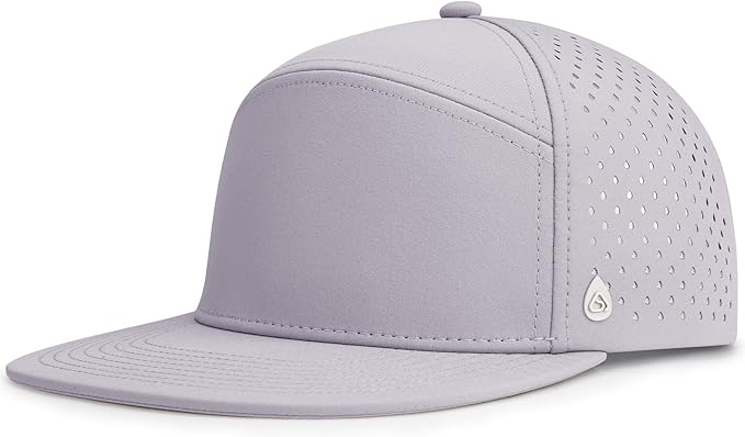 AOPREL Flat Brim Baseball Cap for Men Adjustable Water-Resistant Performance Hat with Breathable Laser Perforated