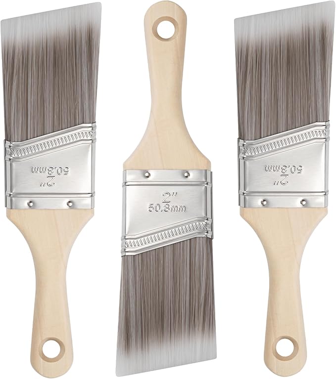 Paint Brushes, 2 Inch, Angled Brushes by YiBaiBrush