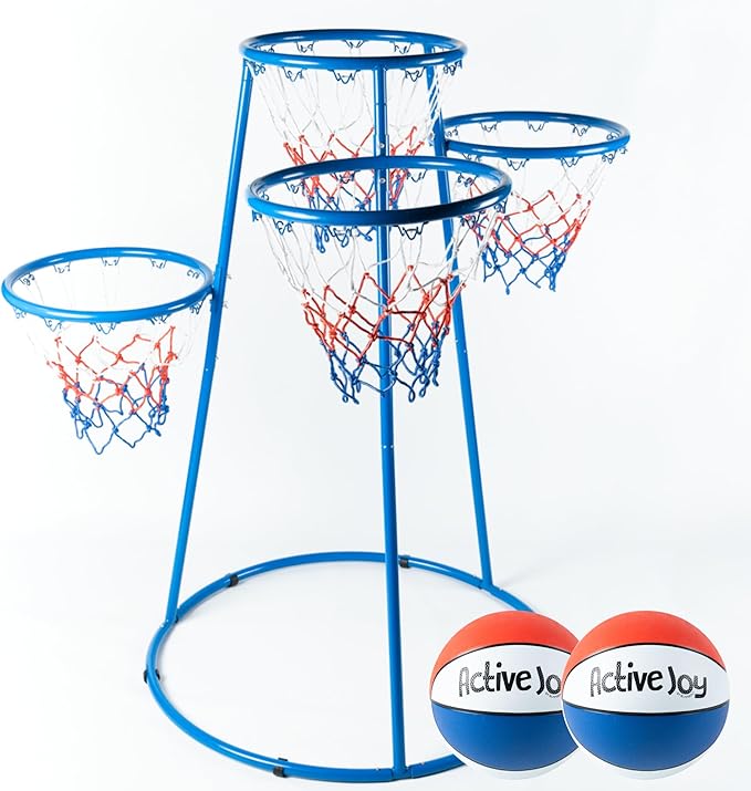 Activejoy- 4 Hoop Basketball Set by Activejoybyblissbolt