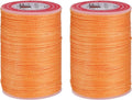 uxcell Round Leather Sewing Waxed Thread, 55m / 60 Yards Polyester Wax String by uxcell