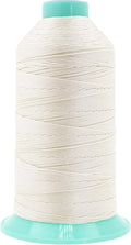 Mandala Crafts Bonded Nylon Thread Off White Heavy Duty Sewing Threads by MandalaCrafts
