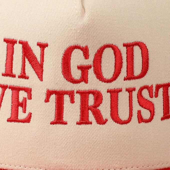 MIRMARU Two-Tone Vintage Canvas Trucker Hats for Men & Women, Adjustable Size Baseball Caps with Trendy Embroidered Design