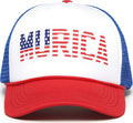 Funky Junque Premium Mesh Snapback Trucker Hat - Stylish Comfort for All - Patriotic, Humor & More