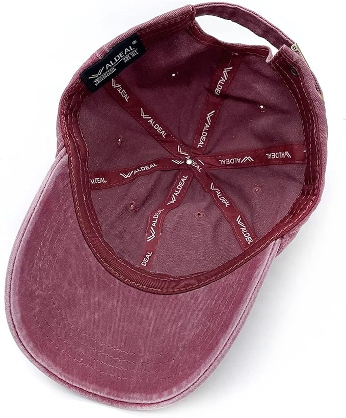 Waldeal Pickleball Hat,Adjustable Embroidered Washed Baseball Cap for Men Women