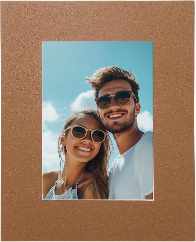 Picture Mats, 8 x 10 for 5 x 7 Pictures Acid Free White Core Bevel Cut Frame by uxcell