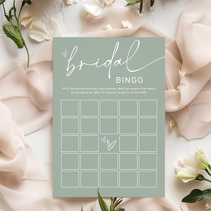 Bridal Shower Bingo, What Will The Bride to Be Receive, Engagement Party Games - Image 3