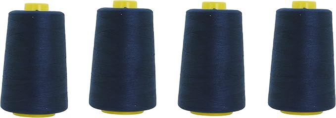 Mandala Crafts 4 Pack of Serger Threads Cones Spools by MandalaCrafts