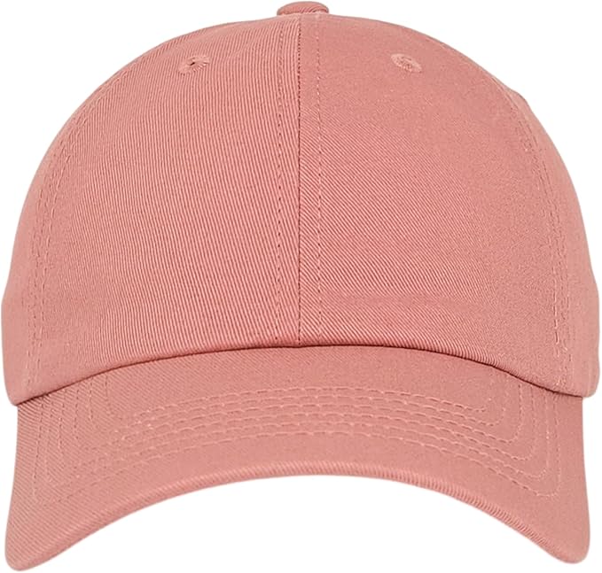 Classic Dad Hat Cotton, Low-Profile Plain Baseball Cap, Adjustable, Breathable and Packable