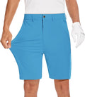 JWM Mens 7"/9" Stretch Golf Shorts - Lightweight Hybrid Casual Dress Work Flat Front Shorts with 5 Pockets Quick Dry UPF50