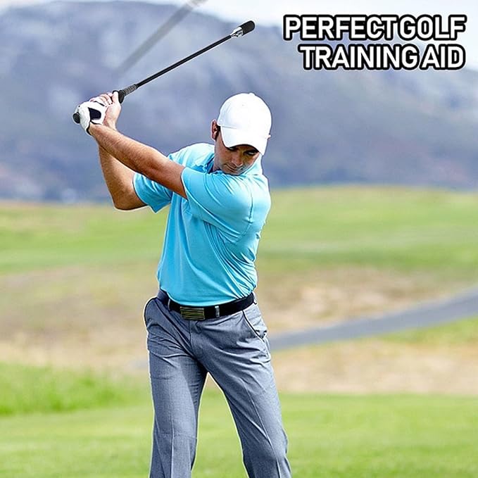 Golf Swing Trainer, Golf Grip and Tempo Trainer, Swing Speed Training Aid for Warm Up and Click Stick Tempo, Golf Accessories for Golfers, Increase Swing Speed, Distance, Balance and Grip Strength