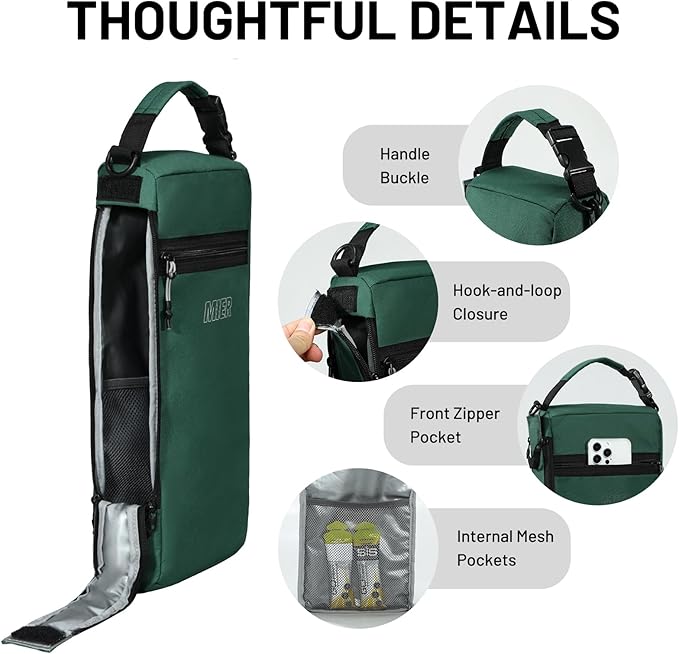 MIER Golf Bag Cooler Insulated Soft Cooler Bag Golf Accessories for Men 9 Cans Portable Beer Cooler Sleeve for Picnic Beach Outdoor Activities