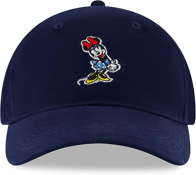 Disney Women's Baseball Cap, Minnie Mouse Adjustable Hat for Adult