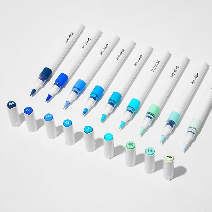 ROSYMENG 9 Color Acrylic Paint Pens, Quick-Drying Waterproof Acrylic Paint by Unknown