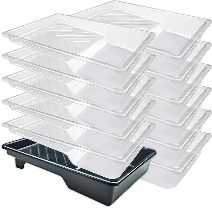Great Andrew 12 Pack Paint Tray Liners 7 Inch, Paint Roller Trays, Paint Pan - Image 9