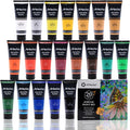 Artecho Professional Acrylic Paint Set, 20 Primary Colors Tubes, Art Craft by Artecho