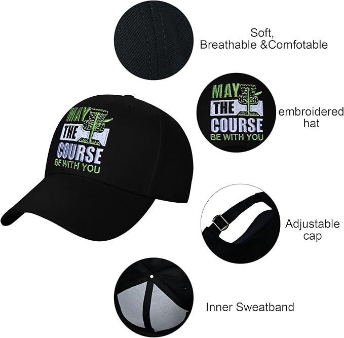Embroidered Baseball Cap for Women Men Adjustable Baseball Hat Black Baseball Cap Trucker Hat